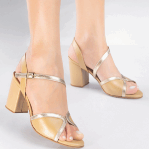 SANDALIA NUDE CHAMPAGNE