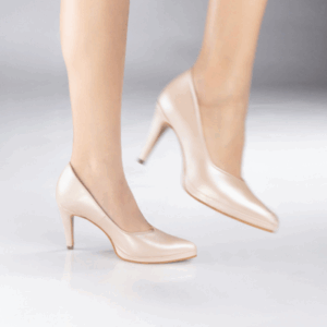 STILETTO PERLADO NUDE C/ PLATAFORMA