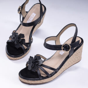 SANDALIA NEGRA C/ TIRAS